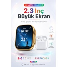 Grifin Soft 2.3 Inç Geniş Ekranlı Akıllı Saat ve Kablosuz Kulaklık 10 Parça Aksesuar Seti