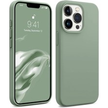 Bix iPhone 16 Pro Silikon Kılıf Magsafe Uyumlu Güçlü Koruma Darbe Emici Kaktüs Yeşili