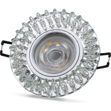 Motto Ticaret Noas YL65 1727 Troya LED Çerçeveli 4000K Kristal Cam Spot Kasa - Priz ve Anahtar Için Uyumlu Çe