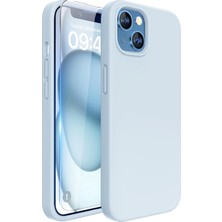 Bix iPhone 13 / 14 Silikon Kılıf Magsafe Uyumlu Güçlü Koruma Darbe Emici Gök Mavisi