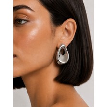 Haki Store Organic Drop Tasarım Kadın Küpe