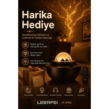 Grifin Soft Yıldız Efektli Projektör Gece Lambası Müzik Destekli Ambiyans ve Parti Işığı