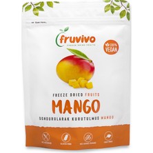 Fruvivo Dondurularak Kurutulmuş Mango 20 gr,  Vegan, Glutensiz Kurutulmuş Meyveler