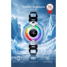 Torima Kablolu Cep Telefon Soğutucu Oyuncu Radyatör Soğutma Fanı ACC50 Beyaz
