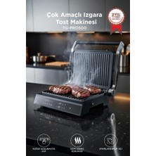 Torima Tost Makinesi 2000W Dijital Ekranlı Çıkarılabilir Plakalı Izgara Makinesi TG PRO500 Siyah