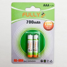 Fully C-1000BC Şarjlı Pil Aa Kalem 1.2V 700 Mah Ni-Mh 2li Paket
