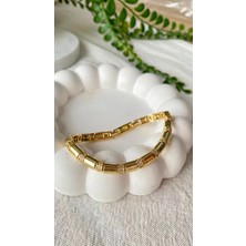 Shesra Vıp 14K Oval Taşlı Bileklik