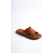 Trendella Taba Hakiki Deri Terlik TR31MY42C