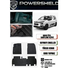 POWERSHIELD Citroen Berlingo 2019 ve Sonrası Için Uyumlu Araca Özel Premium 5D Havuzlu Oto Paspas Takımı
