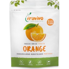 Fruvivo Dondurularak Kurutulmuş Portakal 20 gr,  Vegan, Glutensiz Kurutulmuş Meyveler