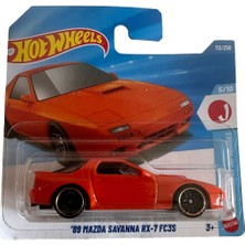 Hot Wheels 89 Mazda Savanna Rx-7 FC3S Metal Gövde ile Gerçekçi Detaylar ve Koleksiyonluk