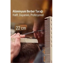 Sepetopia 22 cm Alüminyum Saç Kesim Tarağı – Berber Tarağı -Hafif, Dayanıklı, Profesyonel 722093