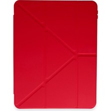 Fırsatkolik Mey Ithalat®   Pad 6 Kılıf Kalemlikli Mars Tablet Kılıfı - Kırmızı