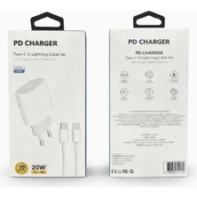 Bezos 20W Usb-C Pd Hizli Sarj Adaptoru + Type-C To Type-C Kablo Seti