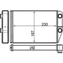 Mahle Almparca Kalorifer Radyatörü Peugeot Boxer Iii Citroen Jumper Fiat Ducato Iii 06 230X163X26