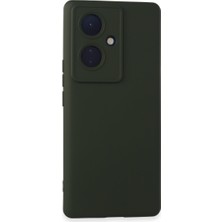 Fırsatkolik V29 Lite Kılıf Nano Içi Kadife Silikon - Koyu Yeşil