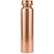 Aura Copper Saf Bakır Matara Suluk 500ML Ergonomik Tasarım ile Sağlıklı Su Şişesi