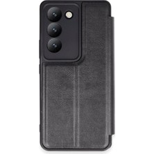 TeknoKapsül V30 Lite 4g Kılıf Flip Cover - Siyah