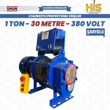 Shun 1000 kg Profesyonel Vinç 380 Volt 30 Metre