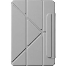 Fırsatkolik Mey Ithalat®   iPad 2025 10.9 10.nesil (A16) Edz Manyetik Standlı Tablet Kılıfı - Gri