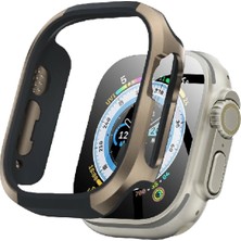 Fırsatkolik Mey Ithalat®   Watch Ultra 49MM Mo-Wt3 Alüminyum Camlı Kasa Ekran Koruyucu - Gold