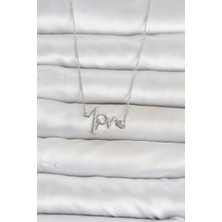 Callerrons Accessories Pirinç Gümüş Renk Kalp Ritmi Model Kadın Kolye - EBJ260612W44004