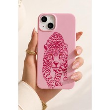 3gen Case iPhone 13/14/15 Uyumlu Leopar Desenli Lansman Kılıf Içi Kadife Kaplamalı Kamera Yükseltili