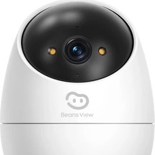 Beans View D210 2k | Akıllı Iç Mekan Wifi Ip Güvenlik Kamerası | 360° Hareket Takibi | Renkli Gece G