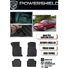 POWERSHIELD  Bmw 3 Serisi F30 2012-2019 Arası Uyumlu Araca Özel Premium 5D Havuzlu Oto Paspas Takımı
