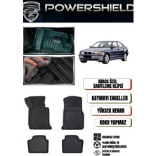 POWERSHIELD  Bmw 3 Serisi E46 1997-2006 Uyumlu Araca Özel Premium 5D Havuzlu Oto Paspas Takımı