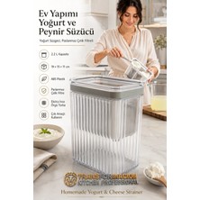 Transformacion Profesyonel Yoğurt Süzgeci, 2.2L Büyük Kapasiteli, Paslanmaz Çelik Filtreli Ev Yapımı Yoğurt Süzücü 721348