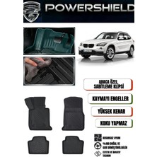 POWERSHIELD  Bmw X1 2009-2015 Arası Uyumlu Araca Özel Premium 5D Havuzlu Oto Paspas Takımı