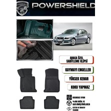 POWERSHIELD Bmw 3 Serisi E90 2004-2013 Arası Uyumlu Araca Özel Premium 5D Havuzlu Oto Paspas Takımı