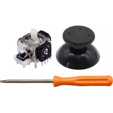 Pop Konsol XBOX 360 Analog Motor Topuz T8 Tornavida Tamir Set 1+1 Siyah XBOX 360 Kol Tamir Yedek Parça