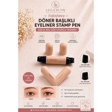 Siyah-Suya  Dayanıklı Çift Taraflı Eyeliner Damga Kalem Sağ ve Sol Göz Uyumlu