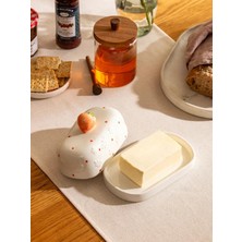 Lcw Home Beyaz Seramik Tereyağlık 19 cm