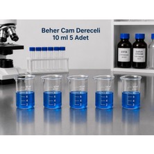 Labolist Beher Cam Dereceli 10 ml  5 Adet