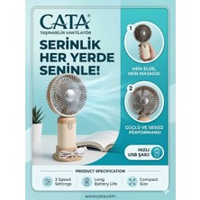 Dinç Segyhome Mini USB Şarjlı Fan-Sessiz&güvenilir Güçlü Tasşınabilir