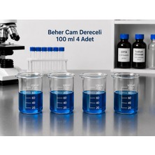 Labolist Beher Cam Dereceli 100 ml  4 Adet