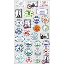 Empressco Limitless Design Vintage Seyahat Sticker Seti | Dünya Şehirleri Pasaport Damga Sticker - Fiyatı, Yorumları