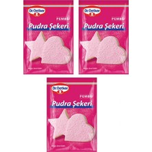 Dr. Oetker Pudra Şekeri Pembe 15 gr (3 Adet)