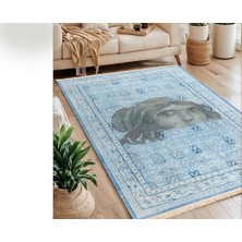 Vivense Çingene Kızı Baskılı Dokuma Taban Halı, 189 Yng, 120X180 cm
