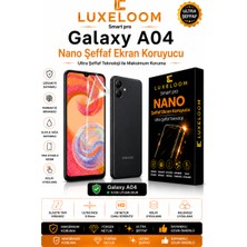 Luxeloom Samsung Galaxy A04 Smart Pro Nano Ultra Şeffaf Ekran Koruyucu (0.15MM Esnek Kırılmaz)