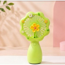 Mini Şarjlı El Fanı 3 Kademeli Sevimli Mini Masaüstü Fan Mini Taşınabilir Fan