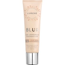 Lumene Blur 16H Longwear Fair Nude SPF15 Gözenek Görünümünü Azaltan Yarı Mat Fondöten