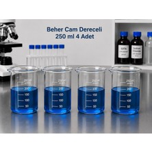 Labolist Beher Cam Dereceli 250 ml  4 Adet