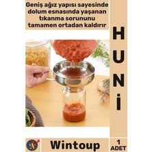 Wintoup #huni Mutfak Konserve Reçel Sos Dolum Sağlam Kaliteli Paslanmaz Çelik Geniş Ağızlı Kavanoz Hunisi