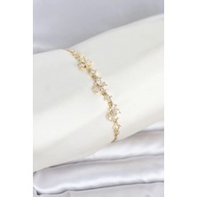 Küçük Hazine Mey Ithalat® Gold Renk Pirinç Kelebek Model Asansörlü Model Kadın Bileklik