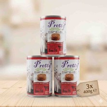 Rose Pretty Kedi Konserve Yaş Mama 400 gr x 3 Ad Beef ( Dana Etli) Ezme ( Pate)