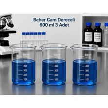 Labolist Beher Cam Dereceli 600ML  3 Adet
